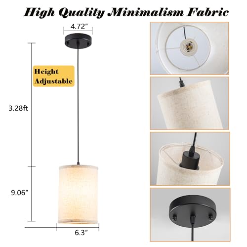 Battery Operated Pendant Light with Remote