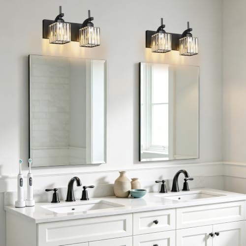 Black Vanity Light (Black / 2-Light)