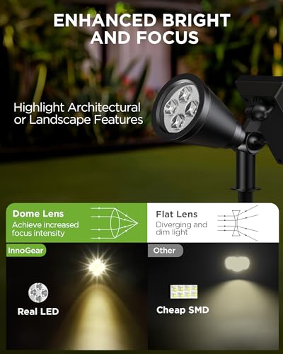2 Solar Lights Outdoor Spot Garden Yard Landscape Flag (2 Count)