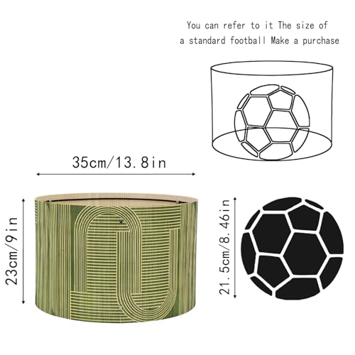 Modern lamp Shade Abstract Green Geometric Art Deco 13.8 * 9Inch