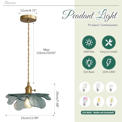 Gold Pendant Light Set of 2 (2 Count)