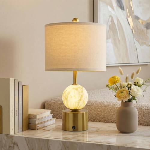 20.5" Small Bedside Table Lamps for Bedroom Nightstands (2 Count)