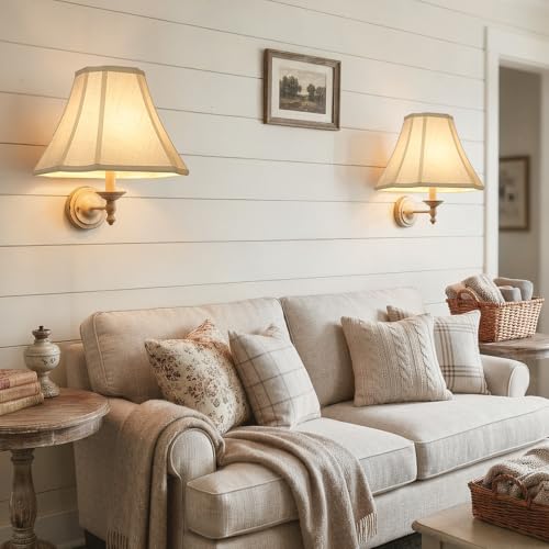Square Cut Corner Bell Lamp Shades Set of 2