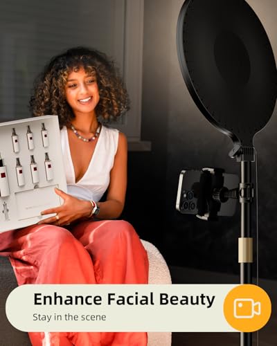 10.5" Ring Light with Stand and Phone Holder