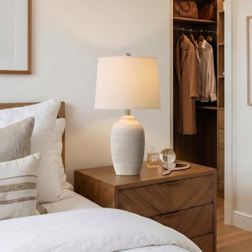 24.5" Vintage Ceramic Table Lamp Single