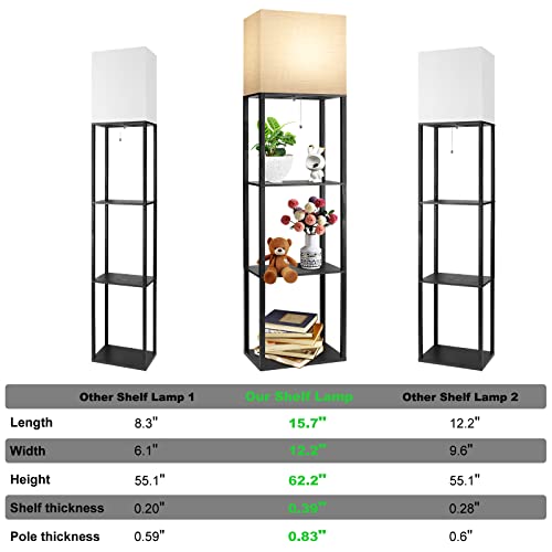 Plus Floor Lamp with Shelves