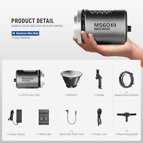 MS60B LED Video Light 2.4G