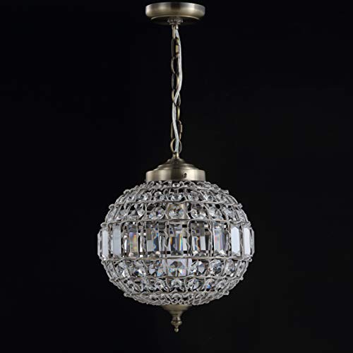 Georgina 1 Light Crystal Globe Pendant