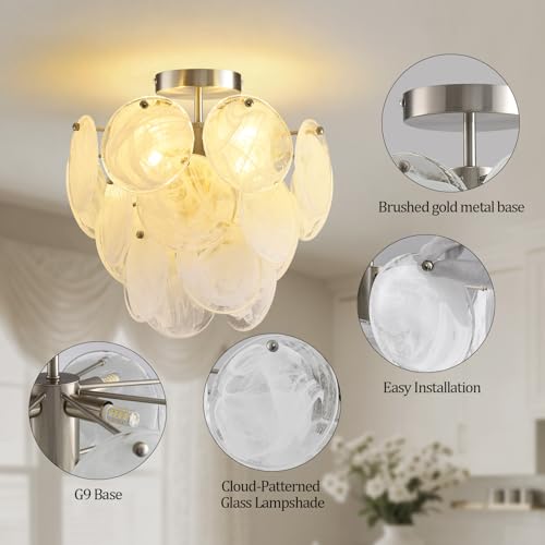 Glass Ceiling Light Fixture