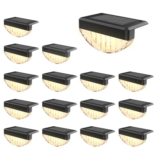 16 Pack Solar Deck Lights Outdoor