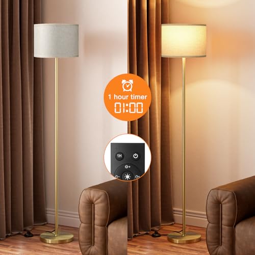 60'' Modern Floor Lamp with Remote