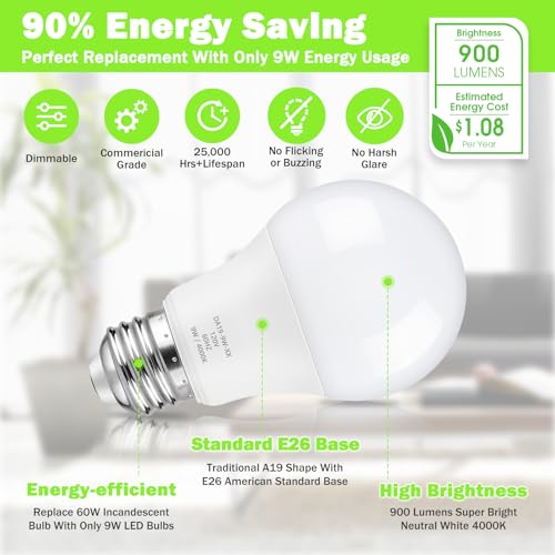 A19 LED Light Bulb (12 Count)