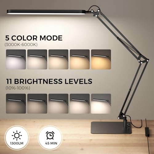 LED Desk Lamp with Slim Base