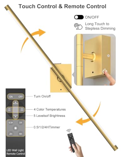 Battery Operated Wall Sconces Set of 2 (2 Count)