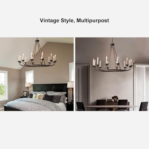 Rustic Candle Chandelier