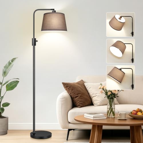 Upgraded】 Dimmable Black Floor Lamps