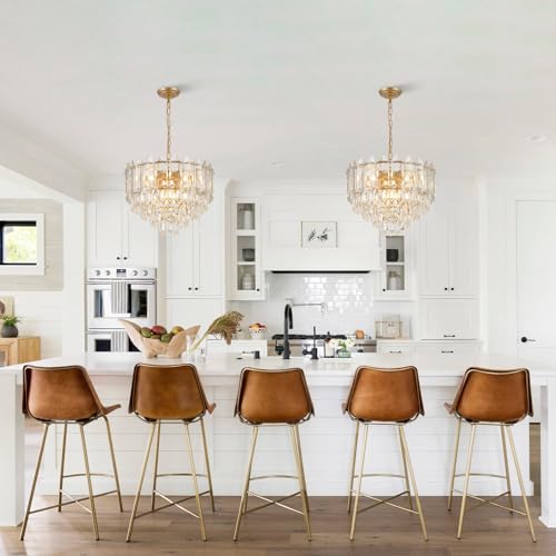 Modern Crystal Chandelier Gold 20" K9 Crystal Chandelier 5