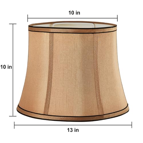 Brown Drum Lampshades Set of 2 With Royal Design (2 Count)