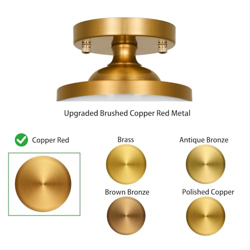Mid Century Gold Ceiling Light with Hand