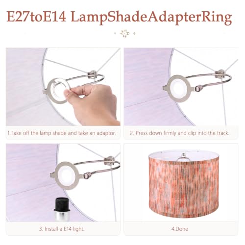 Boho Lampshades Set of 2 (Rustic Pink / 13inx13inx10in)