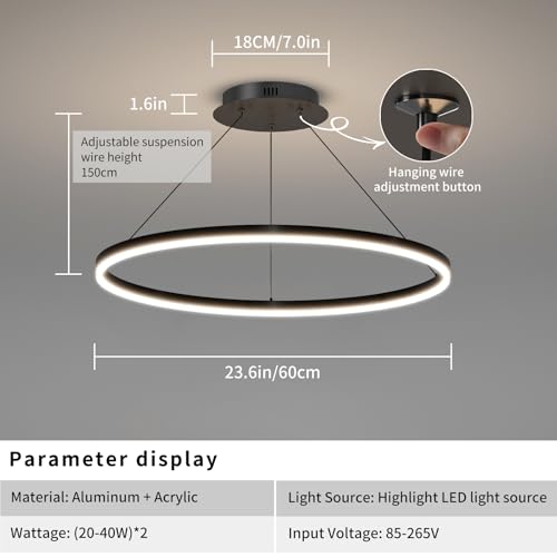 23.6in Modern Pendant Lights