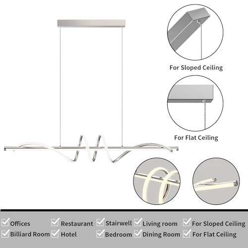 Modern LED Pendant Lights Kitchen Island