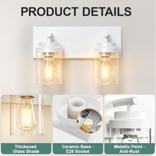 Bathroom Light Fixture White