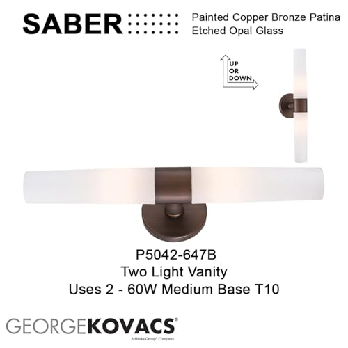 P5042 647B Saber Vanity Bath Light