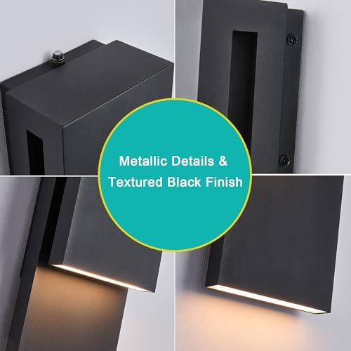 Dusk to Dawn Outdoor Wall Lights 2 Packs (2 Count)
