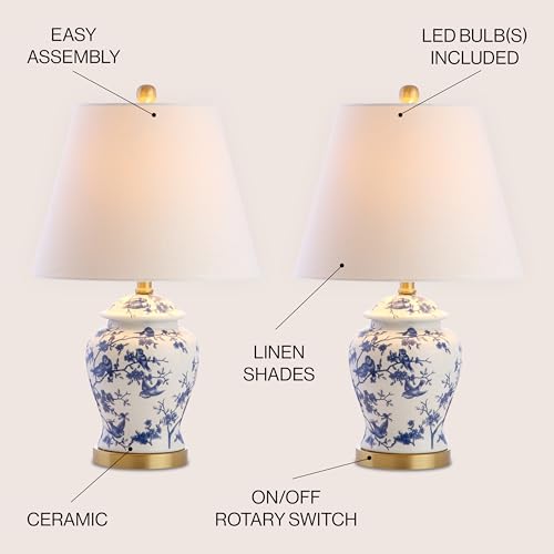 Penelope Ginger Jar 22" LED Table Lamp