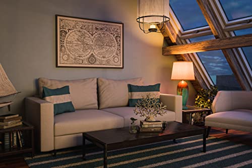 32366TEAL Tucson End Table Lamp