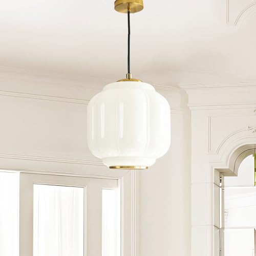 Vintage Milk Glass Pendant Lights Kitchen