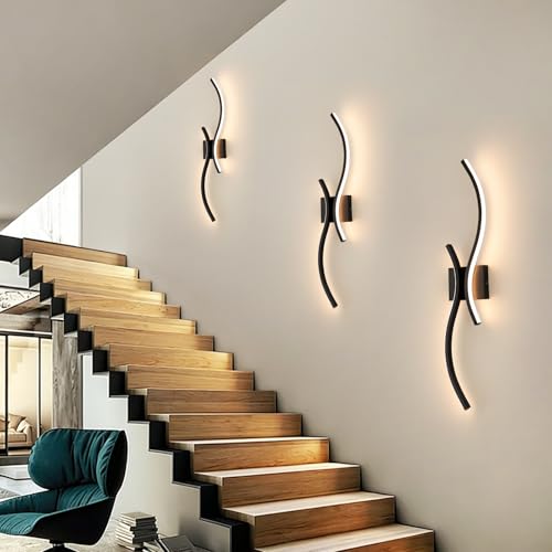 Modern LED Wall Sconce Set of Two