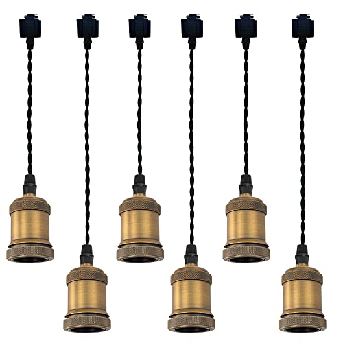 Set of Six Brown Bronze E26
