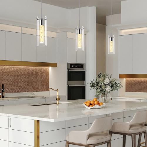 Nickel Pendant Ceiling Light Fixture (3 Count)