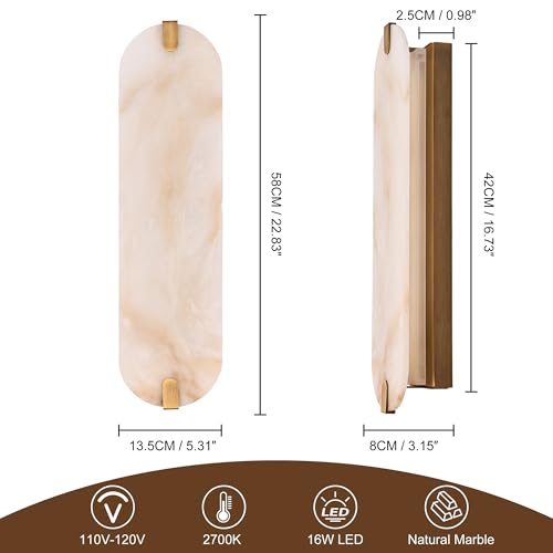 Alabaster Wall Sconces Set of Two