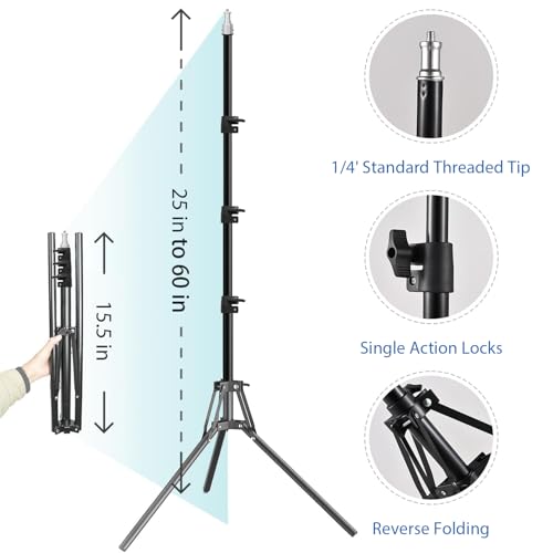 20" Octagonal Softbox Lighting Kit with 85W Dimmable LED Bulb