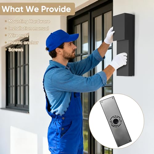 16" Modern Outdoor House Lights Wall Mount