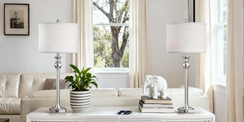 28" Modern Table Lamps Set of 2 for Living Room (2 Count)
