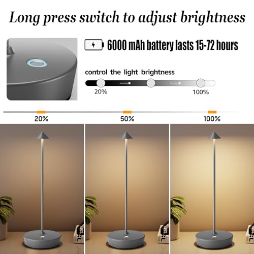 2Pack Rechargeable Cordless Table Lamp (2 Count)