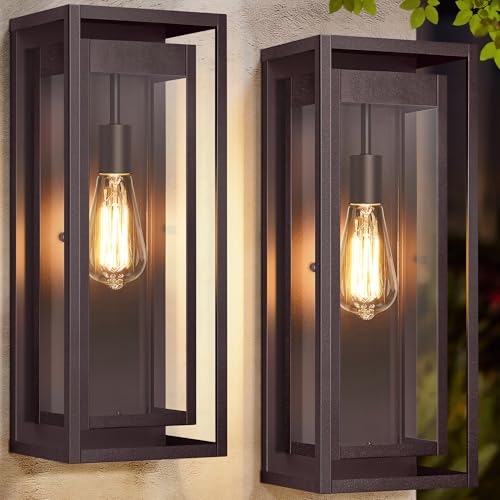 19 Inch Bronze Outdoor Wall Light Fixtures