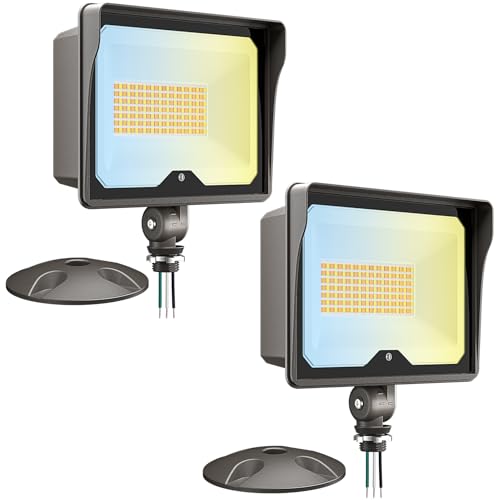 55W 7700LM LED Flood Lights Outdoor (2 Count)