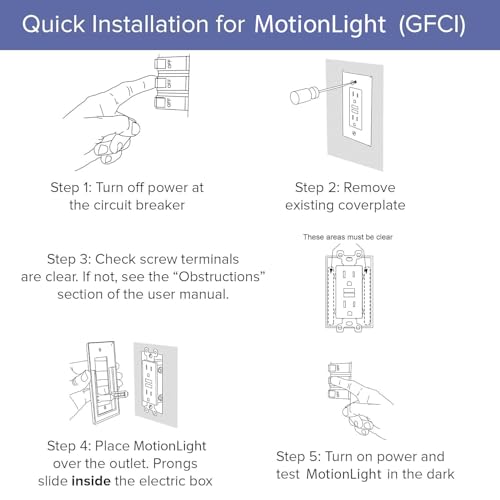 Single MotionLight [for GFCI Outlets]
