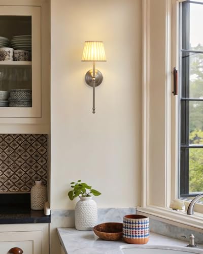 Nickel Cordless Wall Sconces Set of 2 (2 Count)