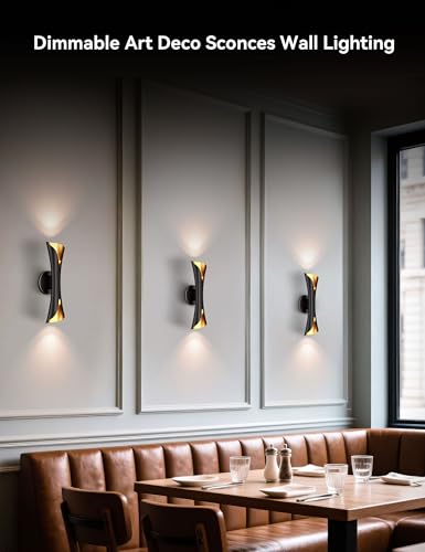 Wall Sconces Set of Two Dimmable Home Theater Sconce Up Down (2 Count)