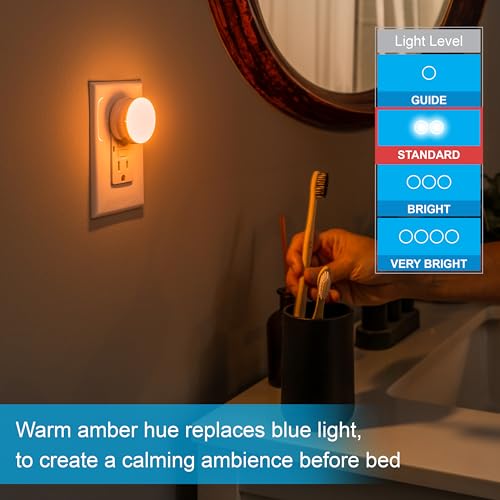 SleepLite Night Lights Plug into Wall (4 Count)