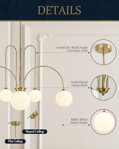 Gold Sputnik Chandelier