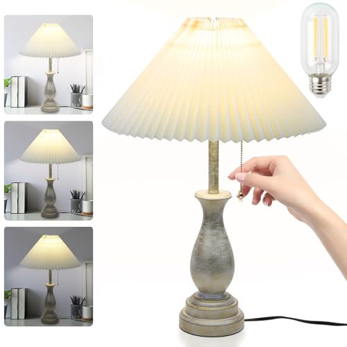 Farmhouse Table Lamp with Pull Chain Switch 3