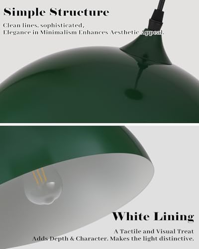 Green Pendant Lights Kitchen Island 2 Pack