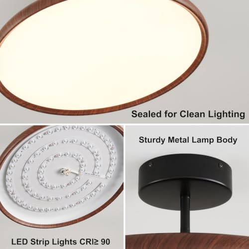 Nordic Semi Flush Ceiling Light